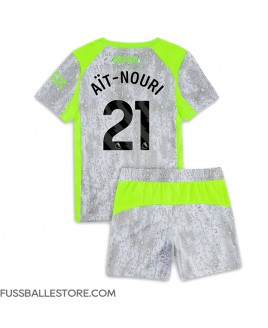 Günstige Manchester City Rayan Ait-Nouri #21 3rd trikot Kinder 2025-26 Kurzarm (+ Kurze Hosen)